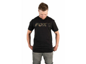 Fox Triko Black/Camo Print T-Shirt