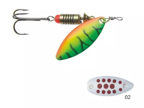  Mistrall rotační třpytka SORIUS vel. 2, 8g, barva 02