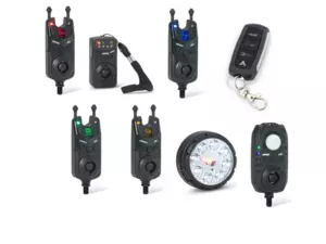 SAENGER Anaconda sada 4 hlásičů s příposlechem, čidlem pohybu, světlem a dálkovým ovládáním Vipex RS profi set (červená, zelená, modrá, žlutá)