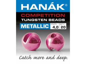 HANÁK COMPETETION Tungstenové hlavičky Metallic světle růžová