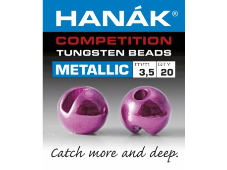 HANÁK COMPETETION Tungstenové hlavičky Metallic růžová