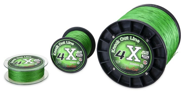 SAENGER Uni Cat šňůra 4 X Knock Out Line 0,60mm, 3000m, 56 kg
