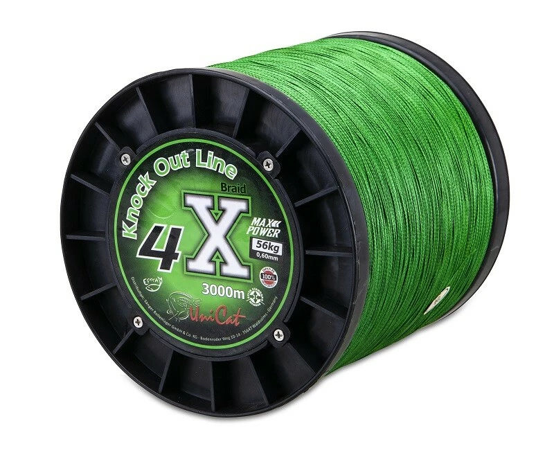 SAENGER Uni Cat šňůra 4 X Knock Out Line 0,60mm, 3000m, 56 kg