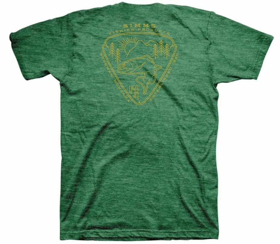 SIMMS tričko Trout Passion Kelly Heather VÝPRODEJ