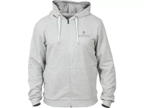 Westin: Mikina Business Zip Hoodie Grey Melange Velikost XL