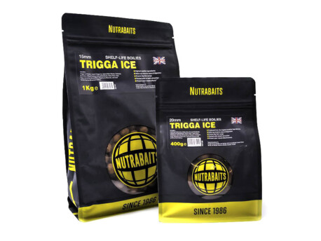Nutrabaits trvanlivé boilie 1kg - Trigga Ice 15mm