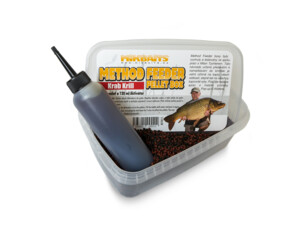 MIKBAITS Method Feeder pellet box 400g + 120ml - Krab Krill