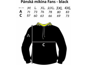 Mikbaits oblečení - Mikina Fans team černá 4XL
