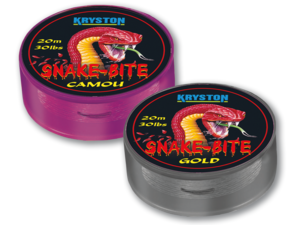 Kryston potahované šňůrky - Snake Bite Camou 30lb 20m