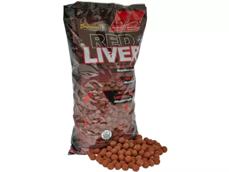 STARBAITS Boilie potápivé Red Liver 2,5kg VÝPRODEJ