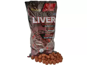 STARBAITS Boilie potápivé Red Liver 2,5kg VÝPRODEJ