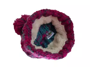 R-SPEKT Dětský kulich MAXI PomPom beanie modrovínový