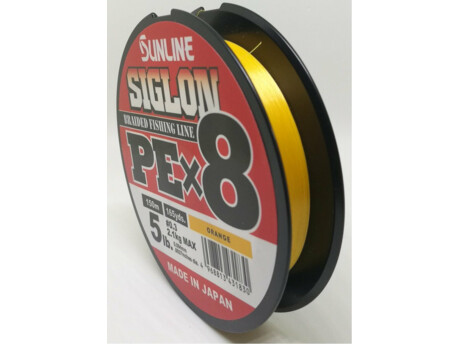 SUNLINE šňůra SIGLON PEx8 Orange 150m
