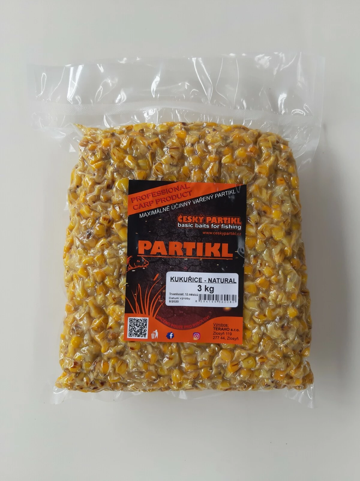 ČESKÝ PARTIKL Vařená kukuřice 3Kg