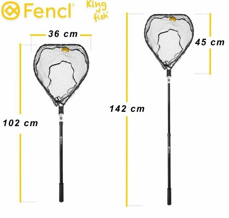 Fencl přívlačový podběrák sklápěcí malý teleskop