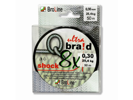 Broline Návazcová šňůrka Q braid 8x SHOCK 50m