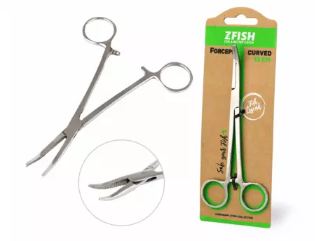 ZFISH Pean Zahnutý Forceps Curved