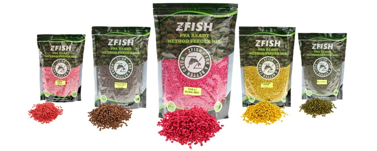 ZFISH Pva Ready & Method Feeder Mix 2-3mm/1kg