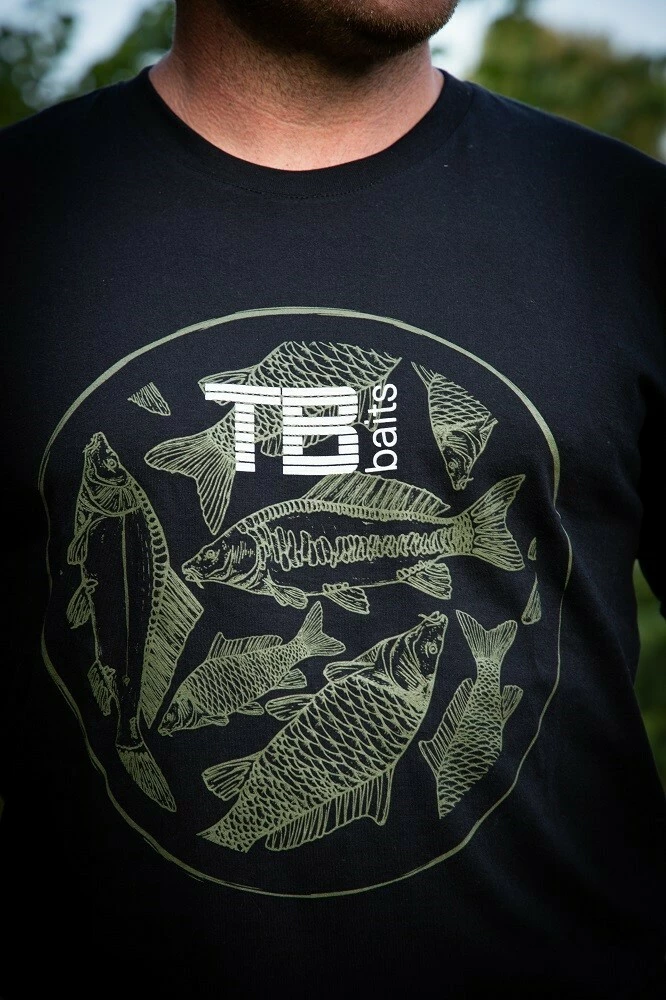 TB Baits Tričko Vintage Black
