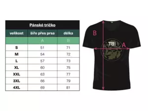 TB Baits Tričko Vintage Black