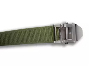 Textilní opasek MYSLIVCI - khaki + DÁRKOVÉ BALENÍ