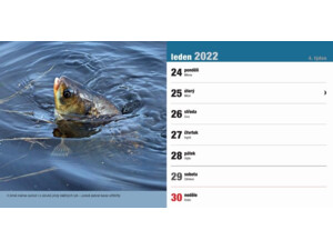 Stolní rybářský kalendář na rok 2022