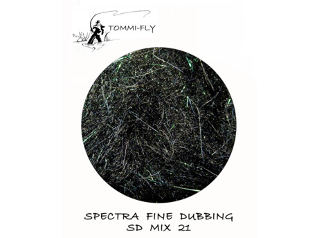 Tommi-fly SPECTRA DUBBING MIX - černý