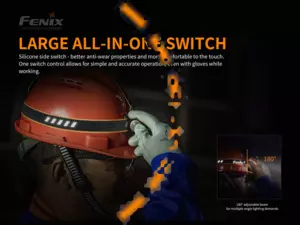 FENIX Nabíjecí čelovka HM61R Amber