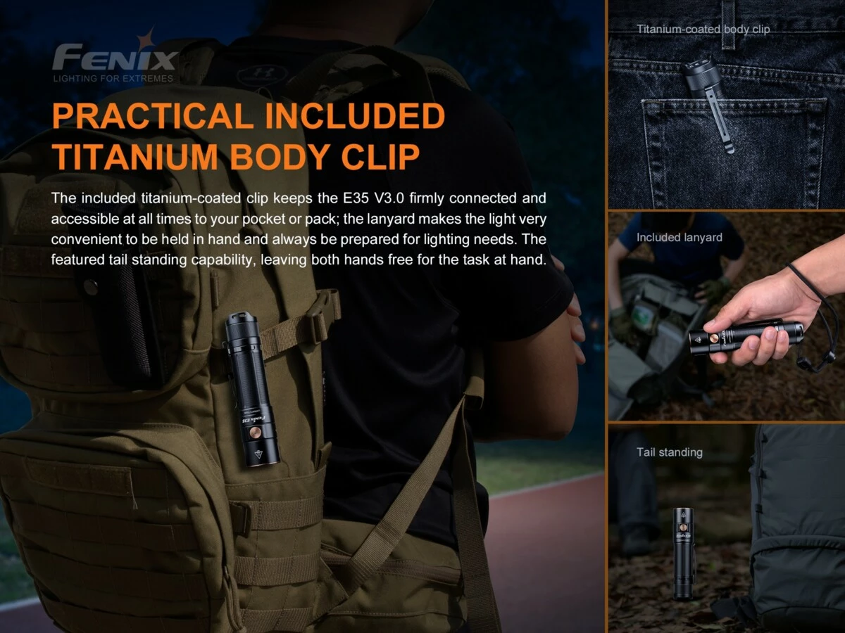 FENIX LED svítilna E35 V3.0