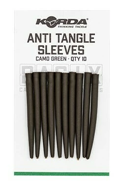 Korda Převleky Basix Anti Tangle Sleeves Camo Green VÝPRODEJ