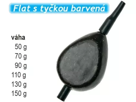 JSA Flat s tyčkou barvená 70g