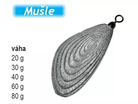 JSA Mušle s obratlíkem 60g