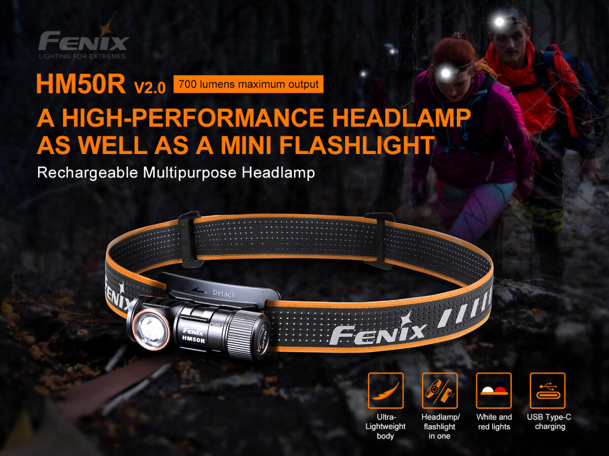 FENIX Nabíjecí čelovka Fenix HM50R V2.0