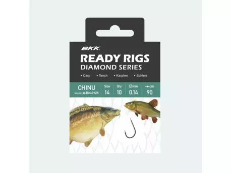 BKK: Návazec Ready Rig Diamond Chinu BN Velikost 2 0,26mm 70cm 10ks