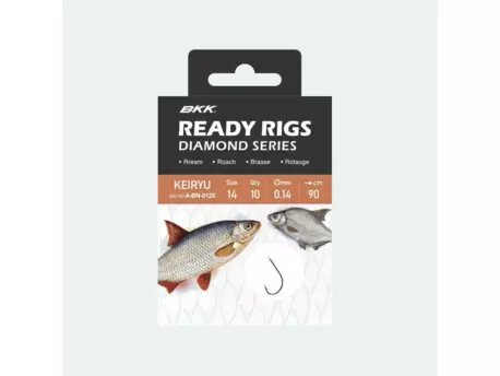 BKK: Návazec Ready Rig Diamond Keiryu BN Velikost 12 0,12mm 70cm 10ks