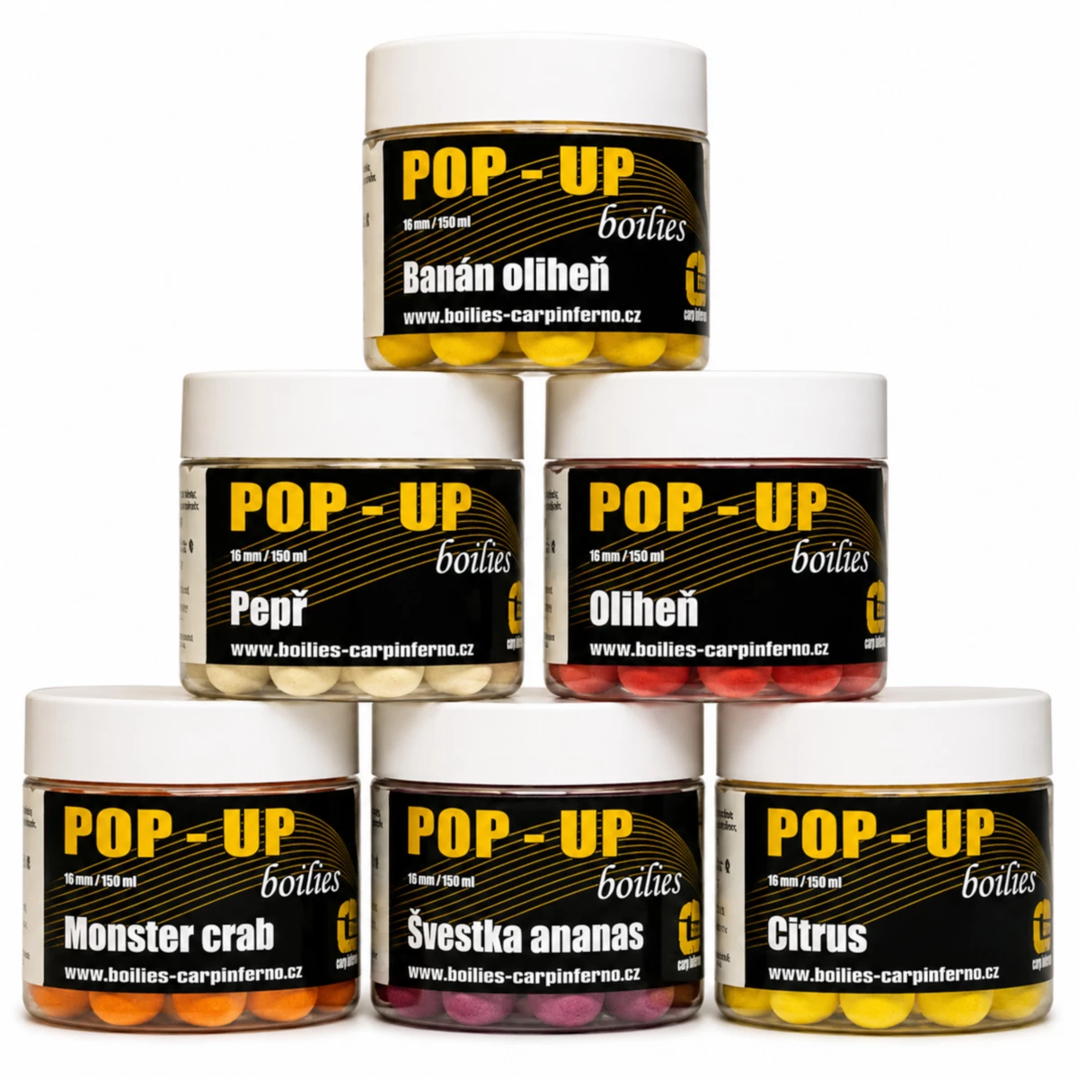 Carp Inferno Pop - up Boilies 16 mm 150 ml