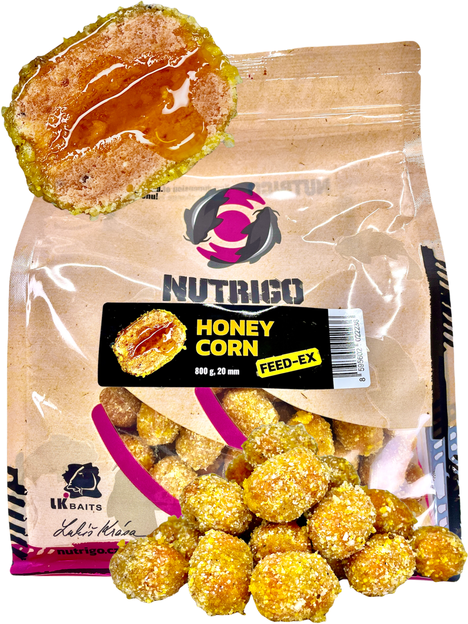 LK Baits Nutrigo FEED-EX Honey Corn 800g, 20 mm