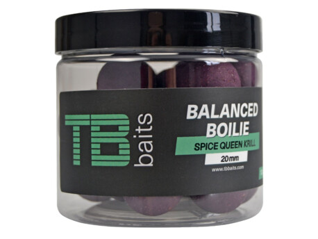 TB Baits Vyvážené Boilie Balanced + Atraktor Spice Queen Krill 100 g
