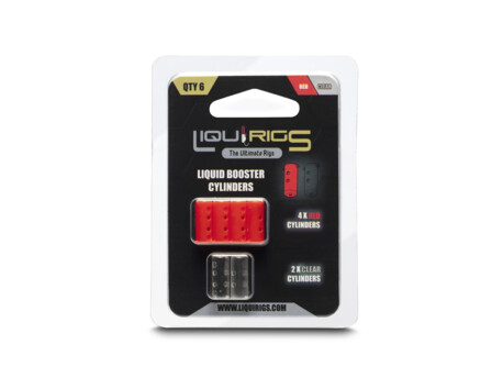 Liquirigs - Liquid Zig Booster kapsle, červená a čirá 4+2ks