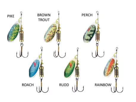 DAM Effzett Třpytka Nature 3D Spinner 6g #3 VÝPRODEJ