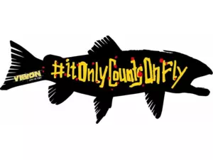 VISION samolepka It only Counts Trout 40cm