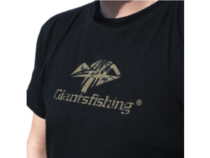 Giants fishing Tričko pánské černé Camo Logo