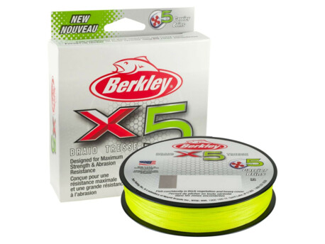 Šňůra Berkley X5 150m Flame Green VÝPRODEJ
