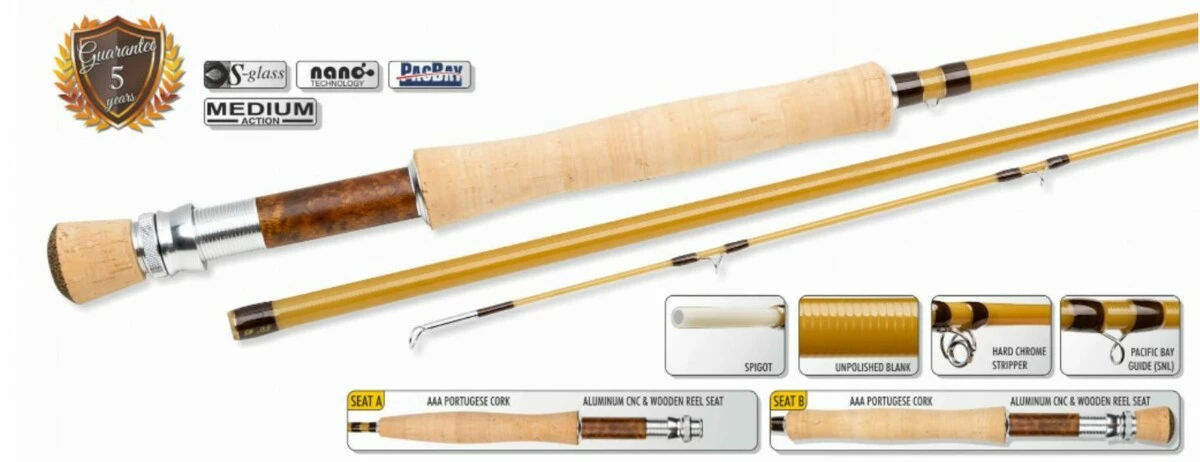 TRAPER muškařský prut STREAM FIBER GLASS VÝPRODEJ