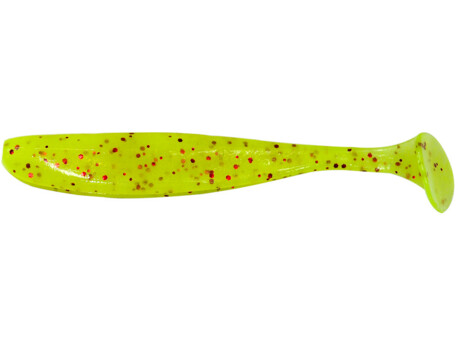 Keitech: Gumová nástraha Easy Shiner 4" 10,2cm 5,5g Chartreuse Red Flake 1ks