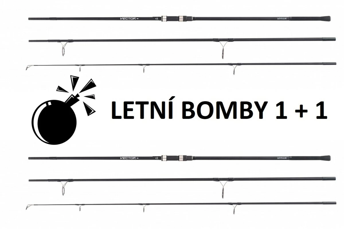 MIVARDI Prut Vector Carp MK2 360H 3,6 m 3 lb set 1+1