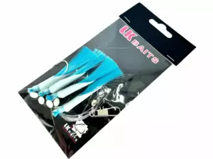 LK Baits Návazec na moře s peřím 3/0 0,60/0,45mm Lumino - modrý