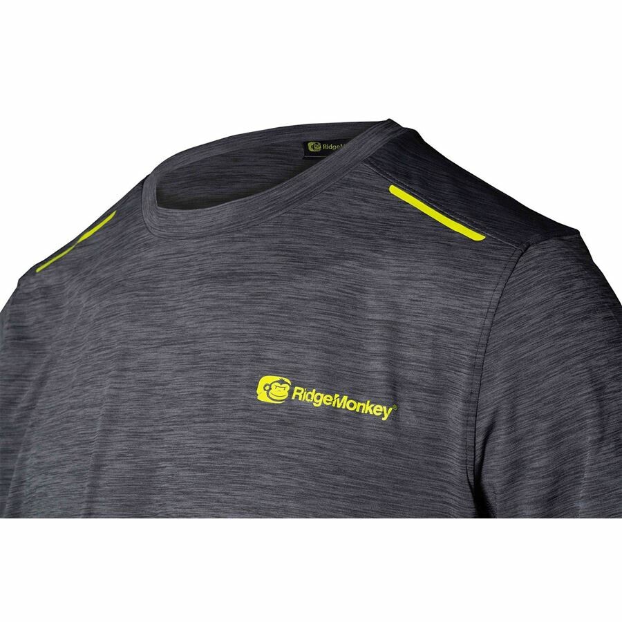 RidgeMonkey: Tričko APEarel CoolTech T-Shirt Junior Grey Velikost M