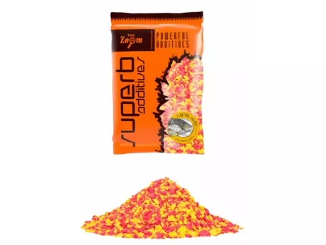 Carp Zoom SuperB additive Anglická vločka - 500 g/potápivá/červená-žlutá