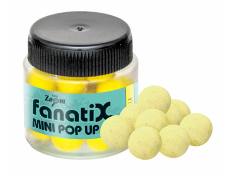 Carp Zoom Fanati-X Mini Pop Up Boilies - 25 g/10 mm/Vanilka
